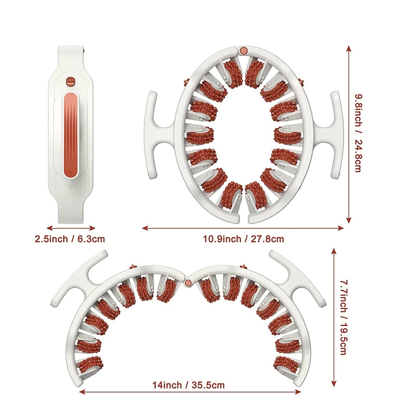 Massaging Leg Clamp and Roller for Inner Thigh and Calf Muscle Relaxation Training