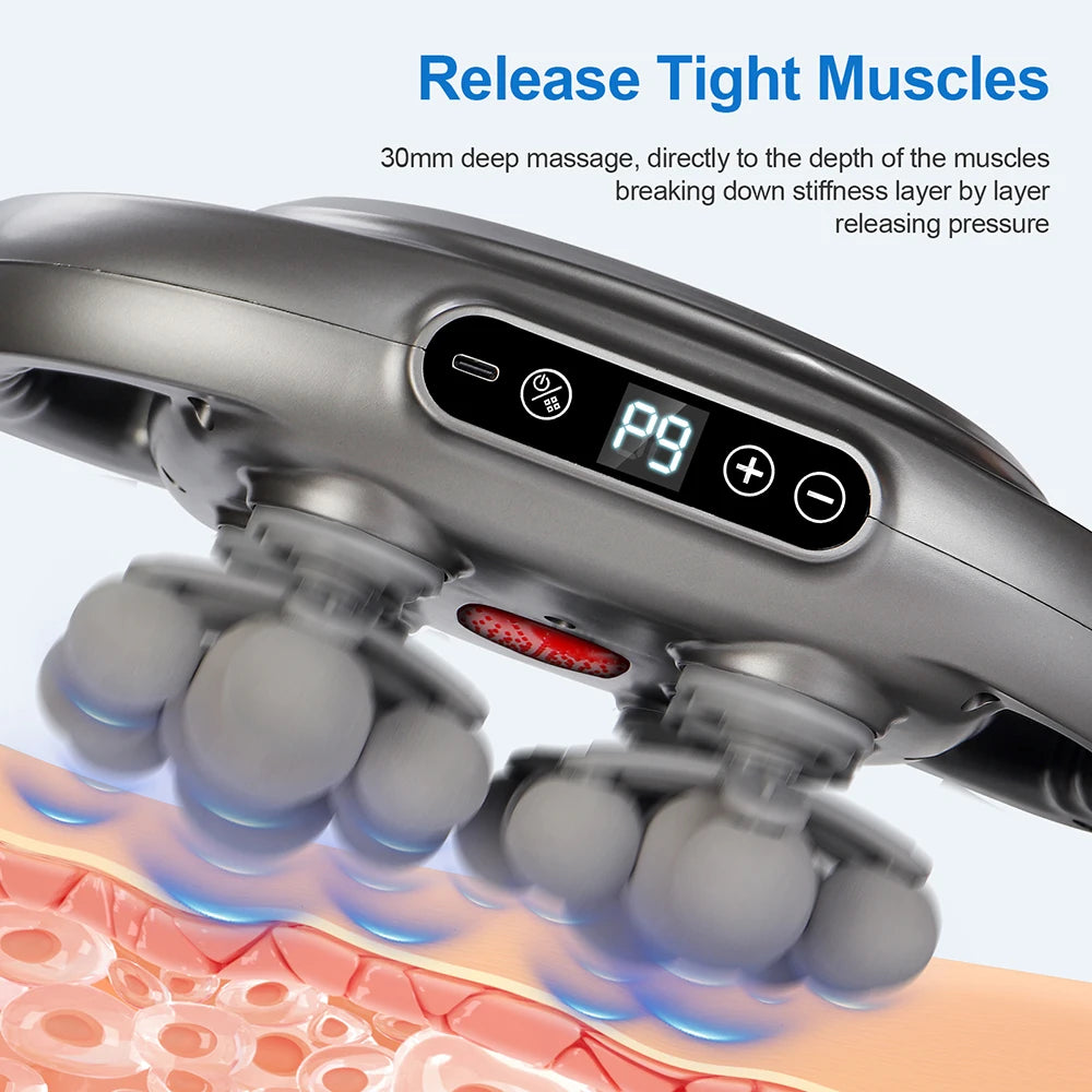 22-Head High-Frequency Vibration Massage Gun for Body, Back, Waist, Neck, and Shoulder Relief