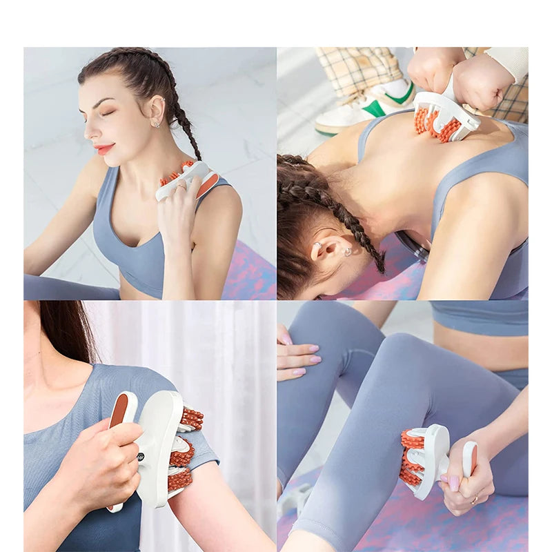 Massaging Leg Clamp and Roller for Inner Thigh and Calf Muscle Relaxation Training