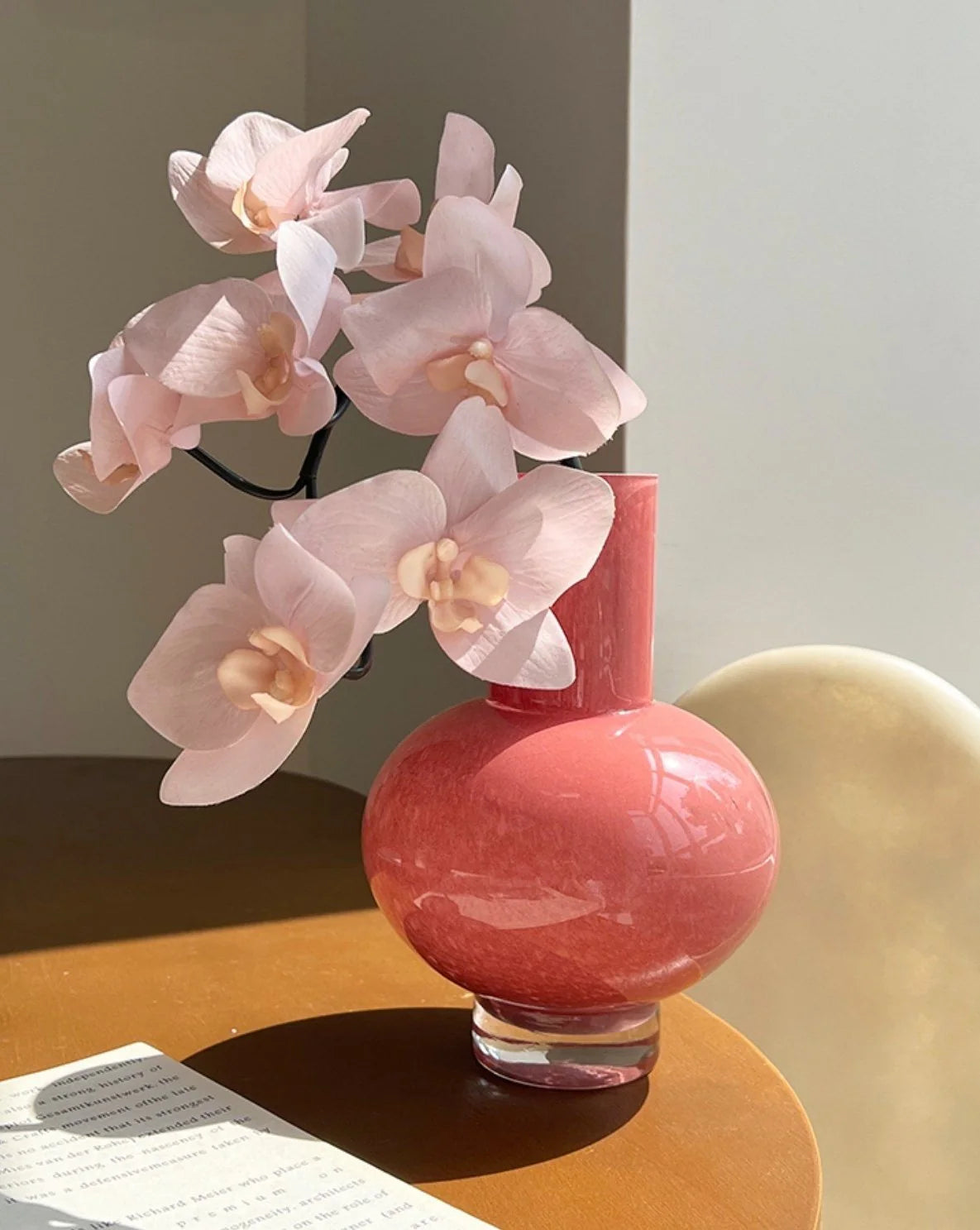 Retro Color Glazed Decorative Vase - Unique Glass Vase Decor
