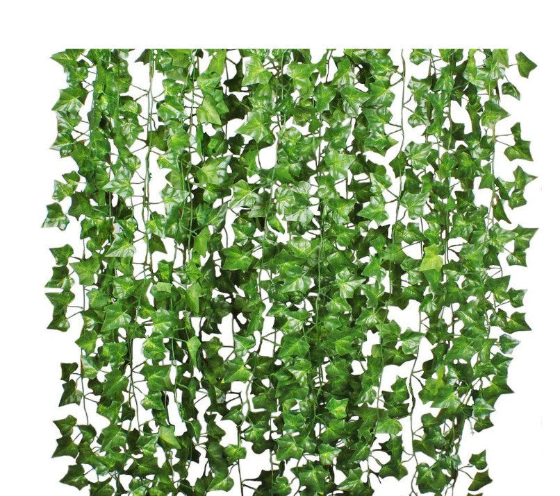 Green Silk Artificial Hanging Leaf Garland Plants