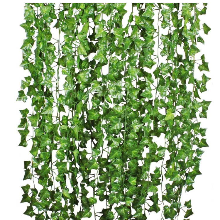 Green Silk Artificial Hanging Leaf Garland Plants