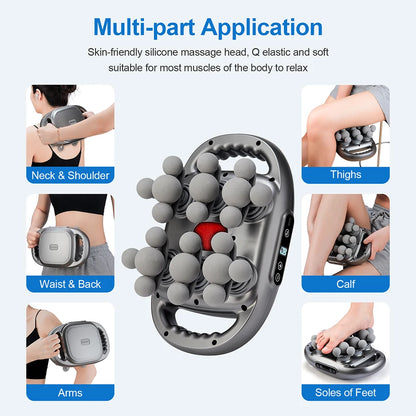 22-Head High-Frequency Vibration Massage Gun for Body, Back, Waist, Neck, and Shoulder Relief